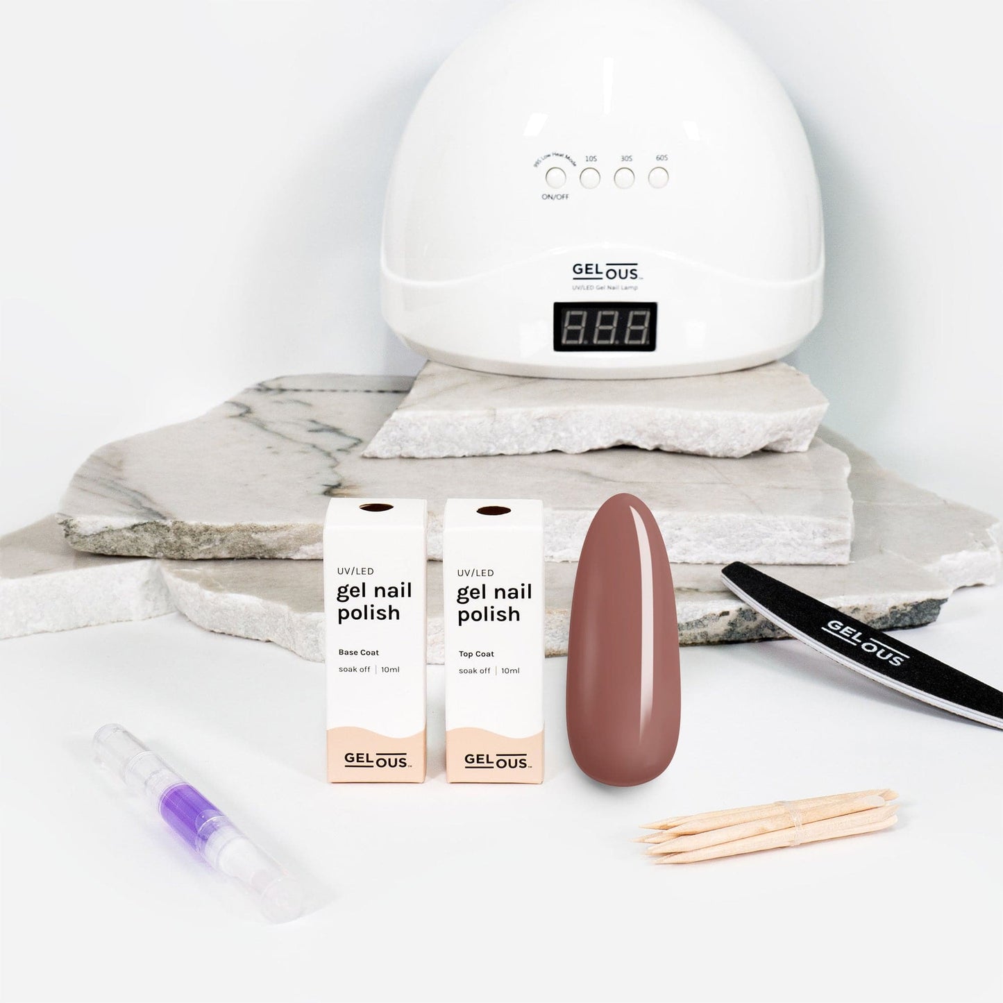 Gelous gel nail polish Stuck in the Mud Essentials Pack - photographed in New Zealand