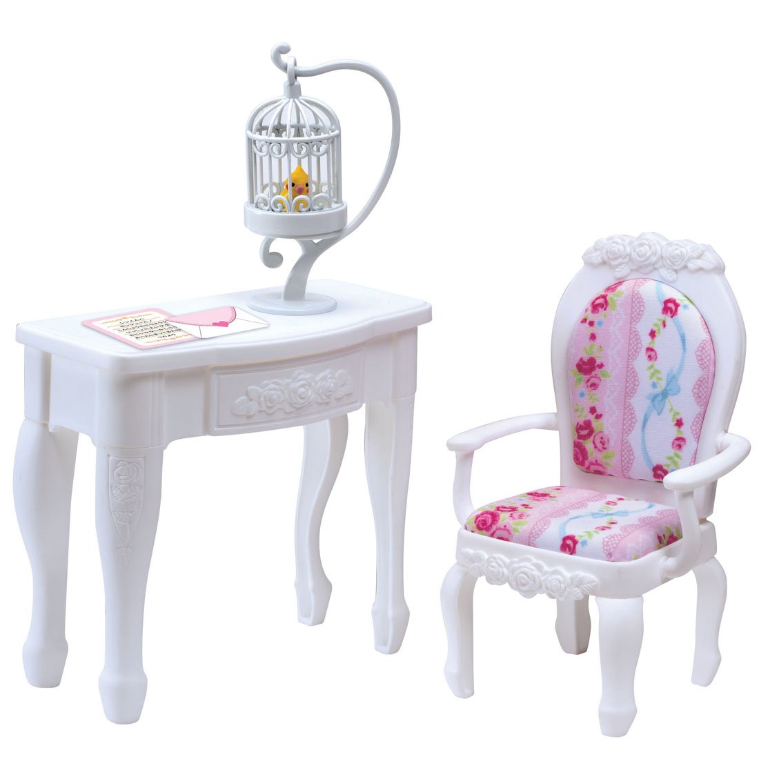 TAKARA TOMY Licca Doll Princess Chair & Table Doll Not Included  852858