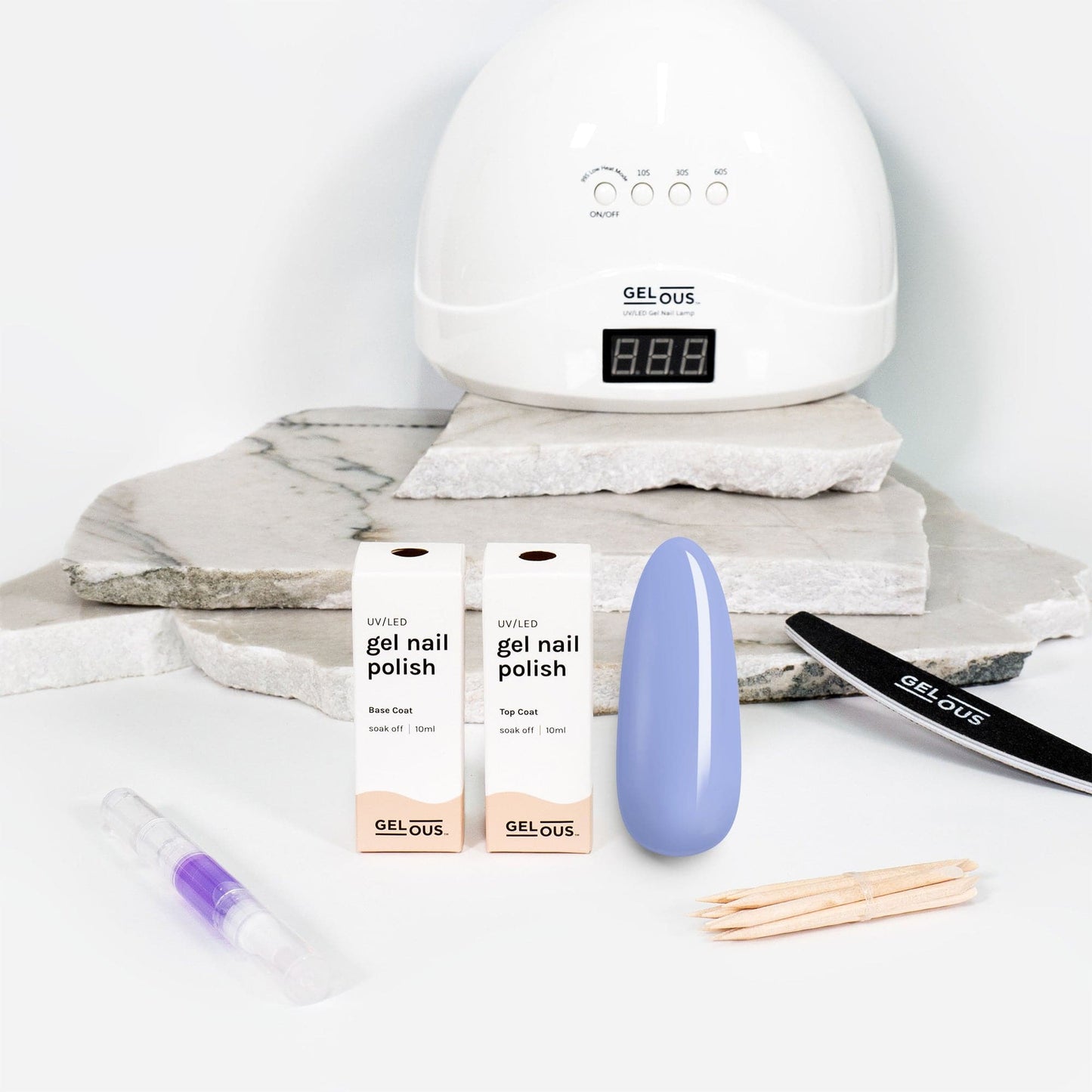 Gelous gel nail polish Forget Me Not Essentials Pack - photographed in New Zealand