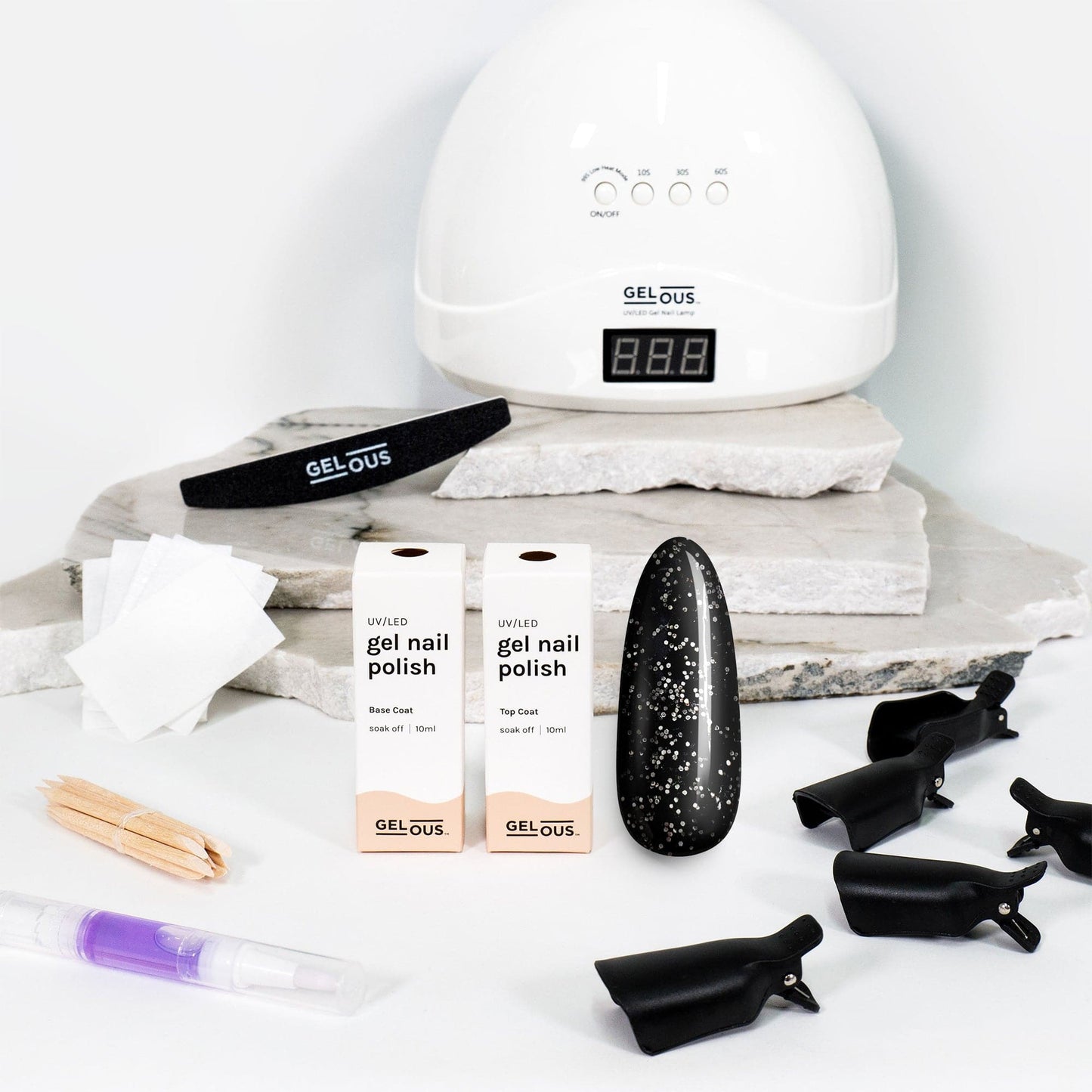 Gelous gel nail polish Starry Night Starter Pack - photographed in New Zealand