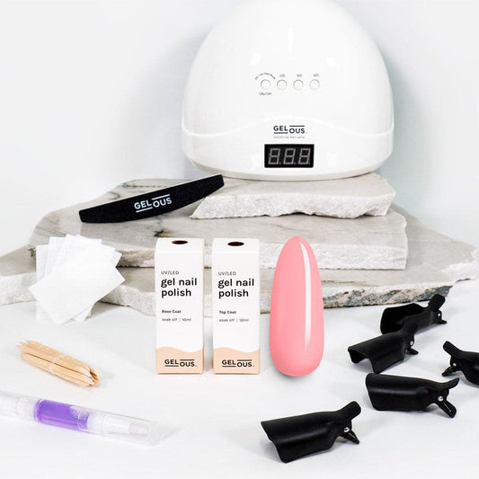 Gelous gel nail polish Strawberry Kisses Starter Pack - photographed in New Zealand