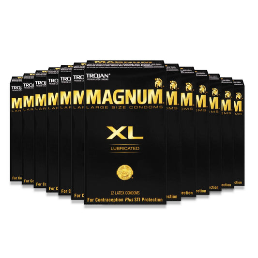 Trojan Magnum XL Lubricated Premium Latex - 12 ct ea - 12 Pack